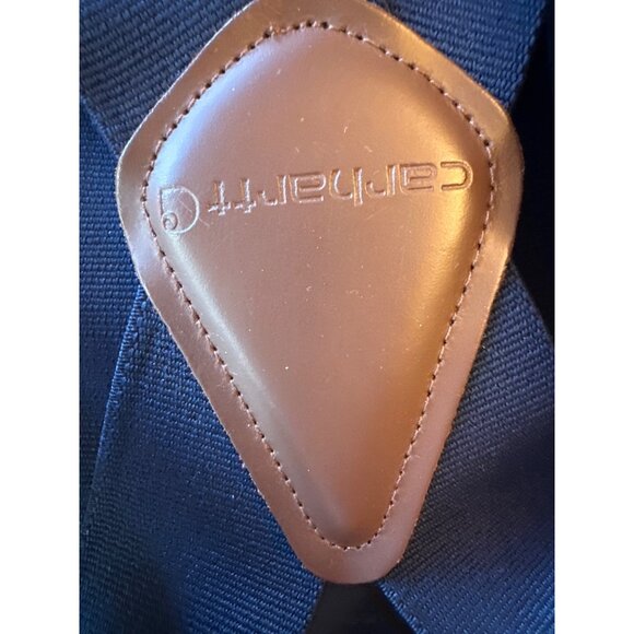 Carhartt Navy Blue Adjustable Suspenders One Size Workwear Casual - Picture 4 of 4